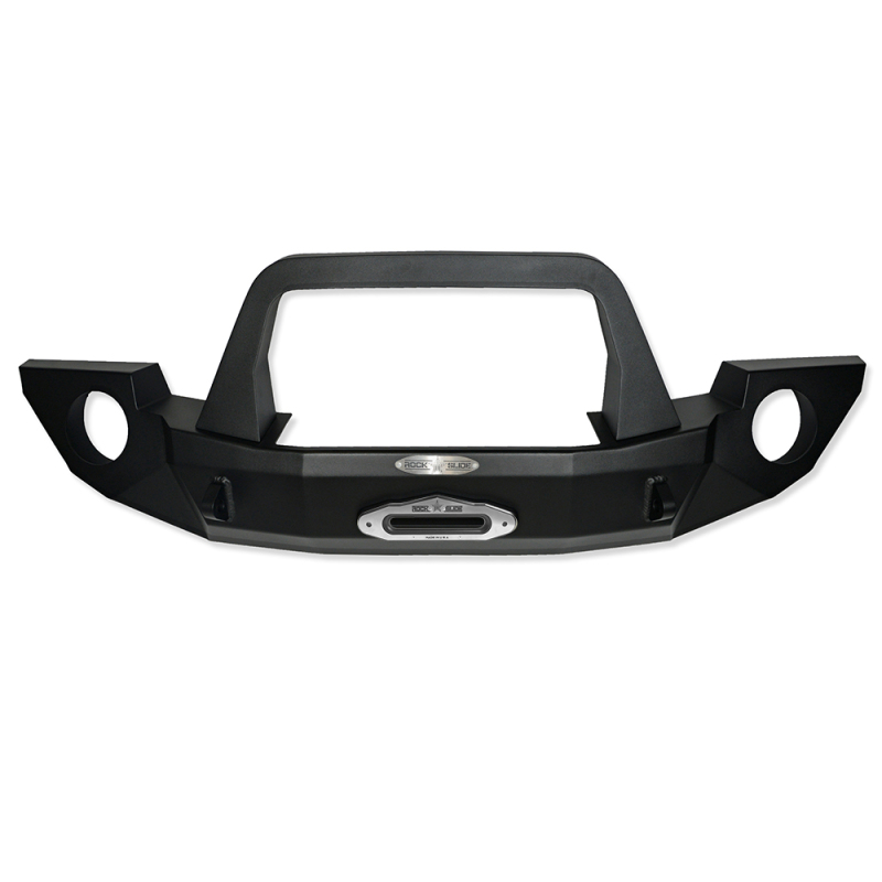 Jeep JK Bumper - Front - Rock Slide Engineering - Rigid Full with Winch Plate - `07-`18